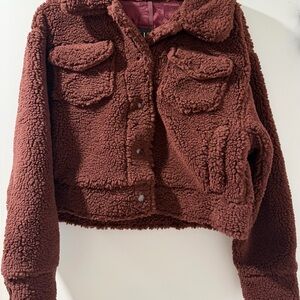UGG Chocolate Brown Sherpa Jacket